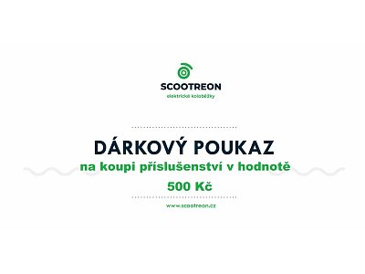Dárkový poukaz na příslušenství v hodnotě 500 Kč